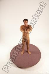 Nude Man White Standing poses - ALL Athletic Short Brown Standing poses - simple Multi angles poses Realistic