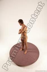 Nude Man White Standing poses - ALL Athletic Short Brown Standing poses - simple Multi angles poses Realistic