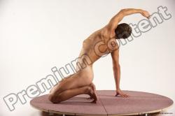 Nude Man White Athletic Short Brown Sitting poses - ALL Multi angles poses Realistic