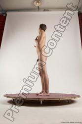 Nude Man White Standing poses - ALL Slim Short Brown Standing poses - simple Multi angles poses Realistic