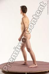 Nude Man White Standing poses - ALL Slim Short Brown Standing poses - simple Multi angles poses Realistic