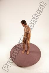 Nude Man White Standing poses - ALL Athletic Short Brown Standing poses - simple Multi angles poses Realistic