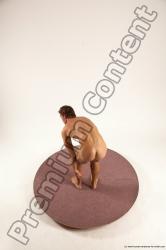 Nude Man White Standing poses - ALL Athletic Short Brown Standing poses - simple Multi angles poses Realistic