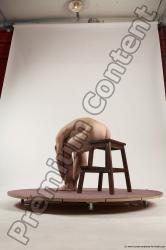 Nude Man White Sitting poses - simple Slim Short Brown Sitting poses - ALL Multi angles poses Realistic