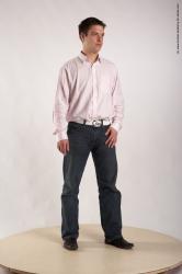 Casual Man White Standing poses - ALL Average Short Brown Standing poses - simple Academic