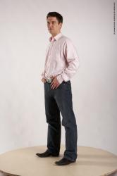 Casual Man White Standing poses - ALL Average Short Brown Standing poses - simple Academic