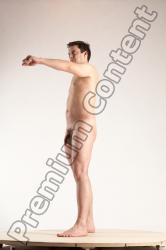 Nude Man White Standing poses - ALL Average Short Brown Standing poses - simple Multi angles poses Realistic