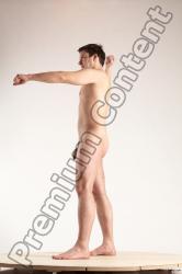 Nude Man White Standing poses - ALL Average Short Brown Standing poses - simple Multi angles poses Realistic