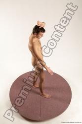 Nude Man White Standing poses - ALL Slim Short Brown Standing poses - simple Multi angles poses Realistic