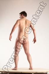 Nude Man White Standing poses - ALL Average Short Brown Standing poses - simple Multi angles poses Realistic