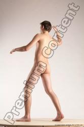 Nude Man White Standing poses - ALL Slim Short Brown Standing poses - simple Multi angles poses Realistic