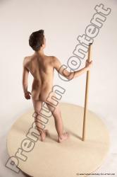 Nude Man White Standing poses - ALL Slim Short Brown Standing poses - simple Multi angles poses Realistic