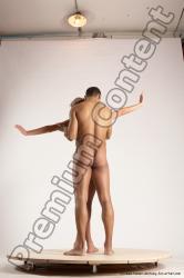 Nude Woman - Man Another Standing poses - ALL Slim Short Brown Standing poses - simple Multi angles poses Realistic