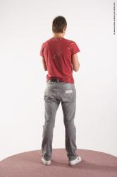 Casual Holding Man White Standing poses - ALL Slim Short Brown Standing poses - simple Academic