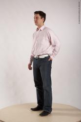 Casual Man White Standing poses - ALL Average Short Brown Standing poses - simple Academic