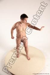 Nude Man White Standing poses - ALL Average Short Brown Standing poses - simple Multi angles poses Realistic