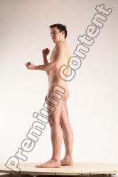 Nude Man White Standing poses - ALL Average Short Brown Standing poses - simple Multi angles poses Realistic