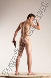 Nude Fighting with gun Man White Standing poses - ALL Slim Short Brown Standing poses - simple Multi angles poses Realistic