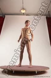 Nude Man White Standing poses - ALL Slim Short Brown Standing poses - simple Multi angles poses Realistic