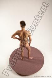 Nude Man White Standing poses - ALL Slim Short Brown Standing poses - simple Multi angles poses Realistic