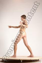 Nude Man White Standing poses - ALL Athletic Short Brown Standing poses - simple Multi angles poses Realistic