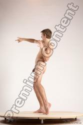 Nude Man White Standing poses - ALL Athletic Short Brown Standing poses - simple Multi angles poses Realistic