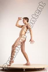 Nude Man White Standing poses - ALL Athletic Short Brown Standing poses - simple Multi angles poses Realistic