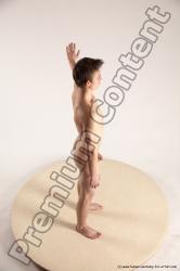 Nude Man White Standing poses - ALL Slim Short Brown Standing poses - simple Multi angles poses Realistic