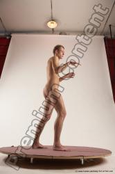 Nude Man White Standing poses - ALL Slim Short Brown Standing poses - simple Multi angles poses Realistic