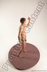 Nude Man White Standing poses - ALL Slim Short Brown Standing poses - simple Multi angles poses Realistic