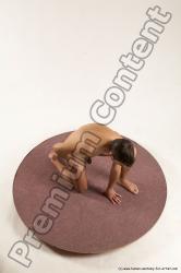 Nude Man White Kneeling poses - ALL Slim Short Brown Kneeling poses - on one knee Multi angles poses Realistic