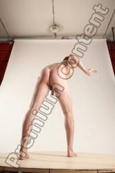 Nude Man White Standing poses - ALL Slim Short Brown Standing poses - simple Multi angles poses Realistic