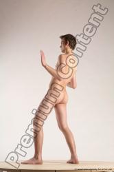 Nude Man White Standing poses - ALL Slim Short Brown Standing poses - simple Multi angles poses Realistic