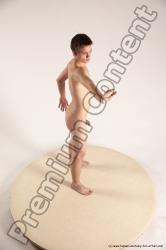 Nude Man White Standing poses - ALL Slim Short Brown Standing poses - simple Multi angles poses Realistic