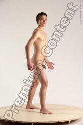 Nude Man White Standing poses - ALL Slim Short Brown Standing poses - simple Multi angles poses Realistic