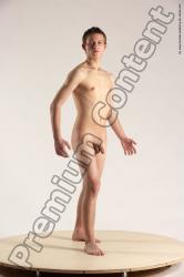 Nude Man White Standing poses - ALL Slim Short Brown Standing poses - simple Multi angles poses Realistic