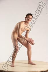 Nude Man White Standing poses - ALL Slim Short Brown Standing poses - simple Multi angles poses Realistic