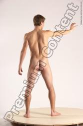 Nude Man White Standing poses - ALL Slim Short Brown Standing poses - simple Multi angles poses Realistic