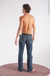 Casual Man White Standing poses - ALL Slim Short Brown Standing poses - simple Academic