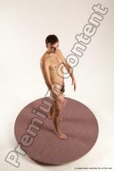 Nude Man White Standing poses - ALL Slim Short Brown Standing poses - simple Multi angles poses Realistic