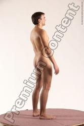 Nude Man White Standing poses - ALL Slim Short Brown Standing poses - simple Multi angles poses Realistic