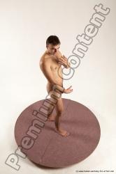 Nude Man White Standing poses - ALL Slim Short Brown Standing poses - simple Multi angles poses Realistic