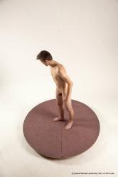 Nude Man White Standing poses - ALL Slim Short Brown Standing poses - simple Multi angles poses Realistic