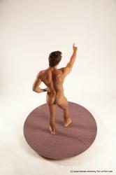 Nude Man White Standing poses - ALL Athletic Short Brown Standing poses - simple Multi angles poses Realistic