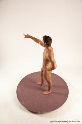 Nude Man White Standing poses - ALL Athletic Short Brown Standing poses - simple Multi angles poses Realistic