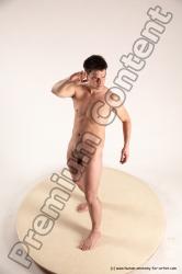 Nude Man White Standing poses - ALL Average Short Brown Standing poses - simple Multi angles poses Realistic