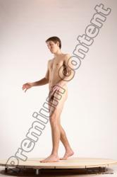 Nude Man White Standing poses - ALL Athletic Short Brown Standing poses - simple Multi angles poses Realistic