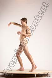 Nude Man White Standing poses - ALL Athletic Short Brown Standing poses - simple Multi angles poses Realistic