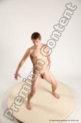 Nude Man White Standing poses - ALL Athletic Short Brown Standing poses - simple Multi angles poses Realistic