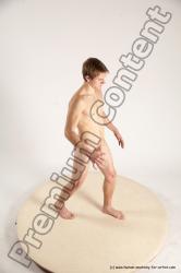 Nude Man White Standing poses - ALL Athletic Short Brown Standing poses - simple Multi angles poses Realistic